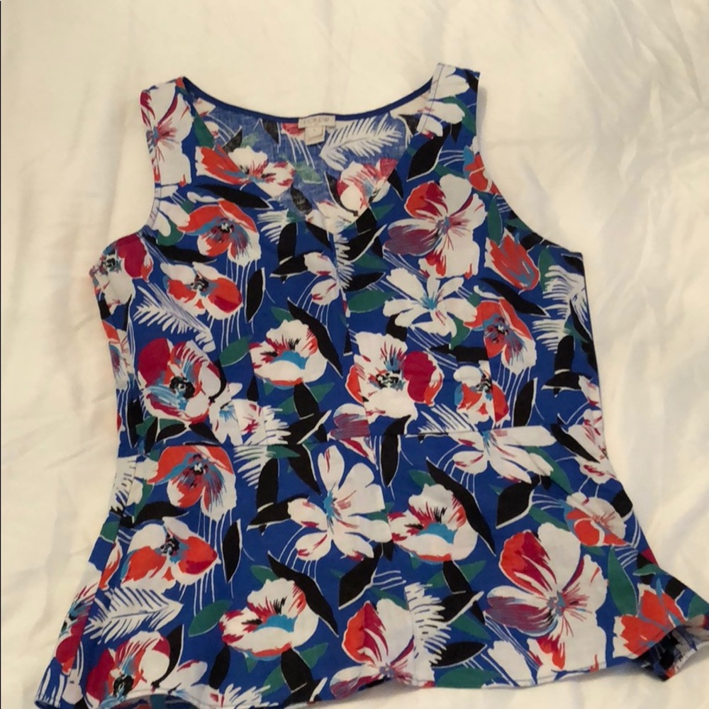 Floral j crew top